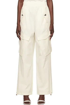 DION LEE Off-White Latch Trousers