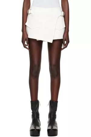 DION LEE Wrap Denim Miniskirt