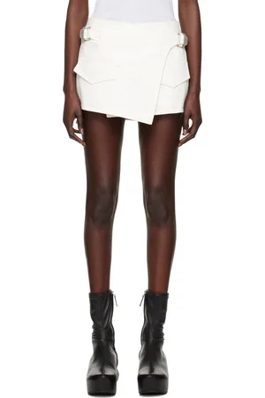 DION LEE Wrap Denim Miniskirt