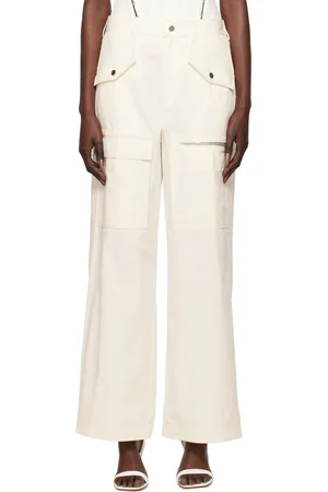 DION LEE Off-White Slouchy Trousers