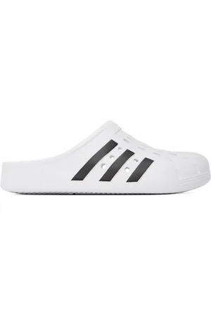 adidas White Adilette Clogs
