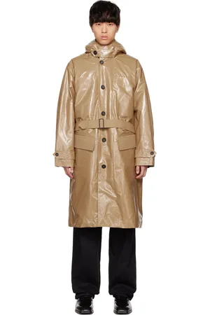 T/SEHNE SSENSE Exclusive Tan Laminated Coat