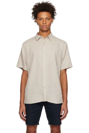 Vince Beige Pocket Shirt