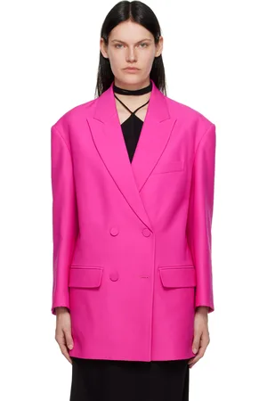 VALENTINO Pink Double-Breasted Blazer