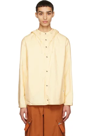 Jil Sander Men Jackets - Yellow Drawstring Jacket
