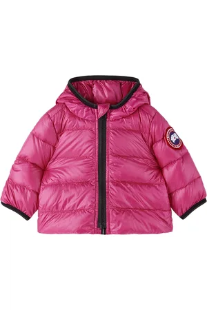 Canada Goose Baby Pink Crofton Hoody Down Jacket