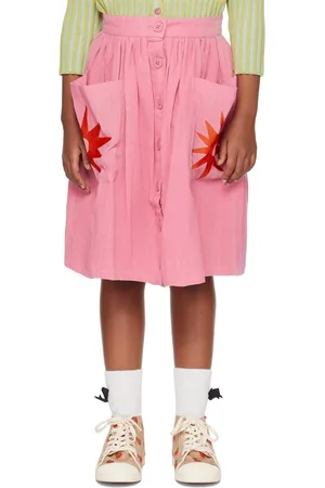 nadadelazos Girls Skirts - Kids Pink Orchid Skirt