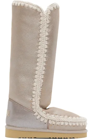 Mou Gray Suede Boots