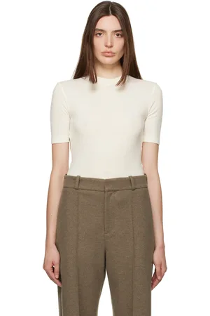 Gia Studios Off-White Crewneck Bodysuit