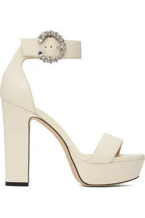 Jimmy Choo Off-White Mionne 120 Sandals
