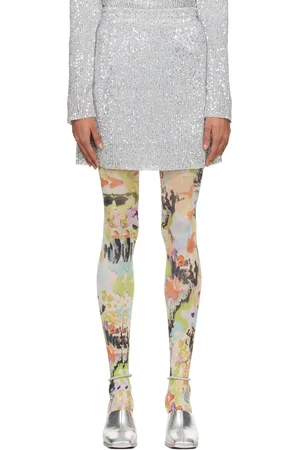 STINE GOYA Silver Floretta Miniskirt