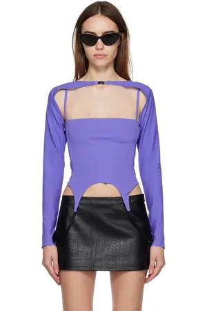 Miaou Purple Phoenix Long Sleeve T-Shirt