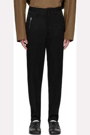 Hed Mayner Black Stirrup Trousers