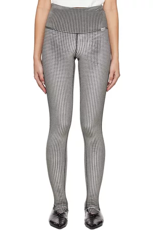 KIMHEKIM Off-White & Checked Sport Leggings