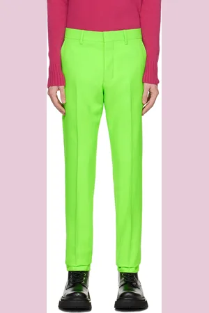 Ami Green Cigarette Fit Trousers