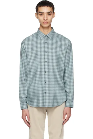 Vince Blue Fairview Shadow Shirt