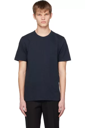 Theory Men T-shirts - Navy Essential T-Shirt