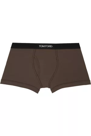 TOM FORD Brown Jacquard Boxers