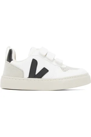 VEJA Baby White & Black V-10 Sneakers