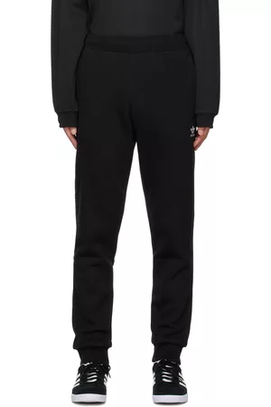 adidas Men Loungewear - Black Trefoil Essentials Lounge Pants