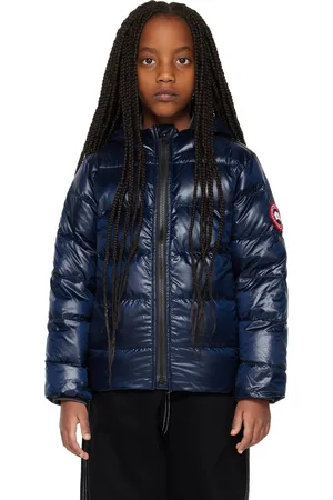 Canada Goose Kids Navy Crofton Hoody Down Jacket