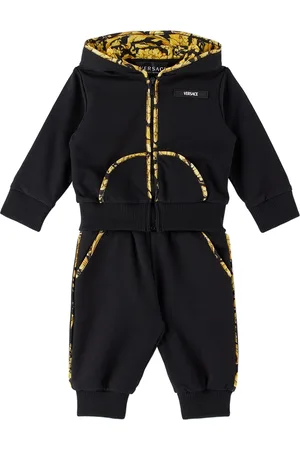 VERSACE Tracksuits - Baby Black Barocco Tracksuit
