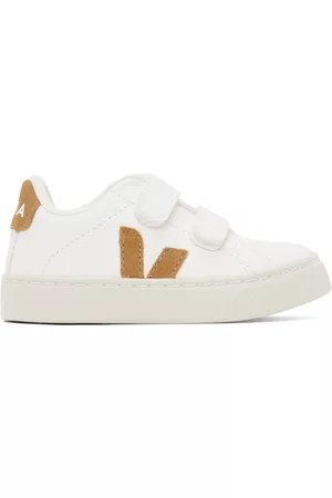 Veja Sneakers - Baby White & Brown Esplar Sneakers