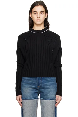 Maison Margiela Black Patchwork Sweater