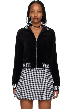 VERSACE Black Zip Sweatshirt
