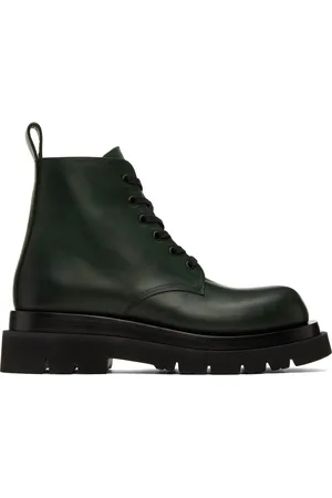 Bottega Veneta Green Lugged Boots
