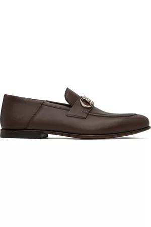 Salvatore Ferragamo Brown Gancini Loafers
