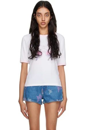 Ganni White Butterfly T-shirt