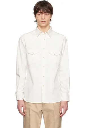 Tom Ford Off-White Leisure Denim Shirt