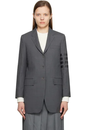 Thom Browne Gray 4-Bar Blazer