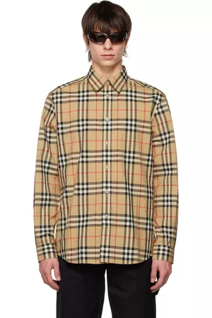 Burberry Beige Check Shirt