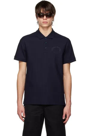Burberry Navy Embroidered Polo