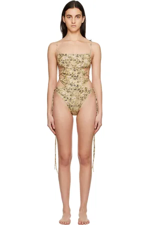 KNWLS SSENSE Exclusive Yellow Ntica One-Piece Swimsuit