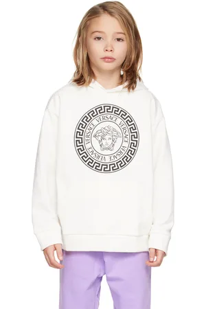 VERSACE Hoodies - Kids White Medusa Hoodie
