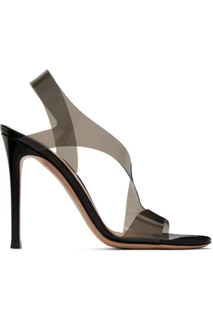 Gianvito Rossi Black Metropolis Heeled Sandals