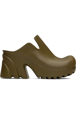Bottega Veneta Brown Flash Clogs