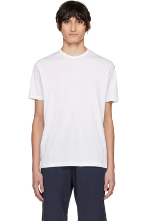 Sunspel Men T-shirts - White Classic T-Shirt