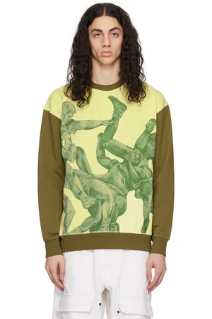 J.W.Anderson Khaki & Yellow Printed Sweatshirt