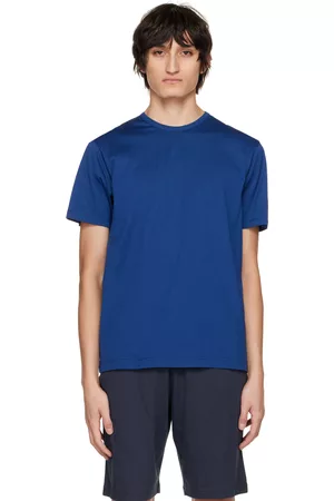 Sunspel Blue Classic T-Shirt
