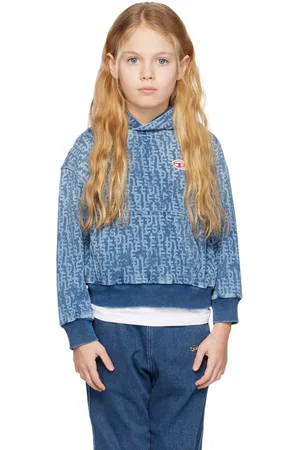 Diesel Kids Blue Sum-Rib-Ne-Over Hoodie