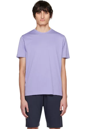 Sunspel Purple Classic T-Shirt