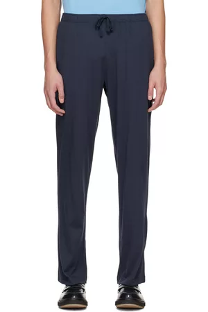 Sunspel Men Loungewear - Navy Three-Pocket Lounge Pants