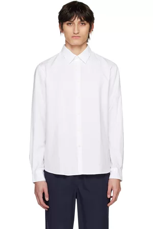 Sunspel Men Shirts - White Button Shirt