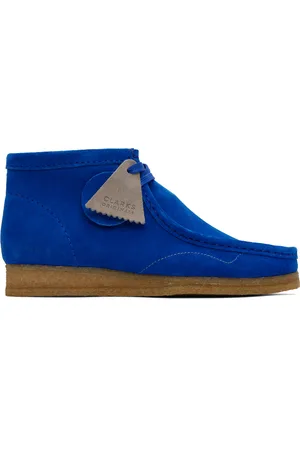 Clarks SSENSE Exclusive Blue Wallabee Derbys