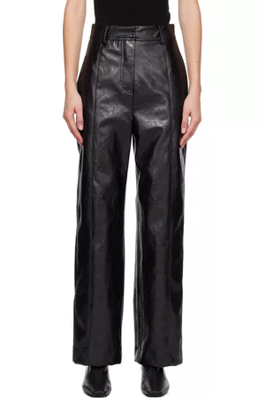 LVIR Cracked Faux Leather Trousers