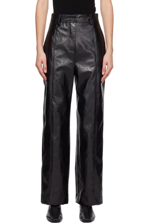 LVIR Cracked Faux Leather Trousers